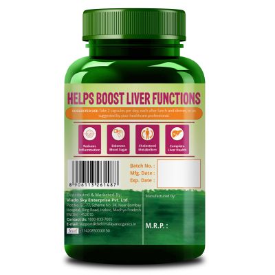 Vlado's Himalayan Organics: Plant Based Liver Support with Milk Thistle- 60 Veg Capsules