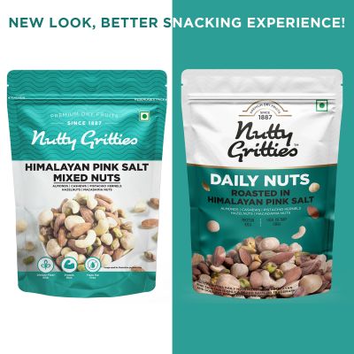 Nutty Gritties: Daily Nuts Roasted in Himalayan Pink Salt - 200g