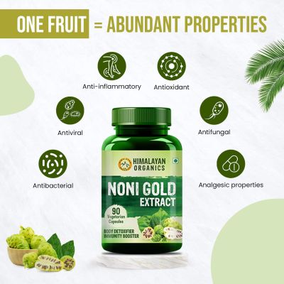 Vlado's Himalayan Organics: Noni Gold Extract Body Detoxifier Supplement - 90 Veg Capsules