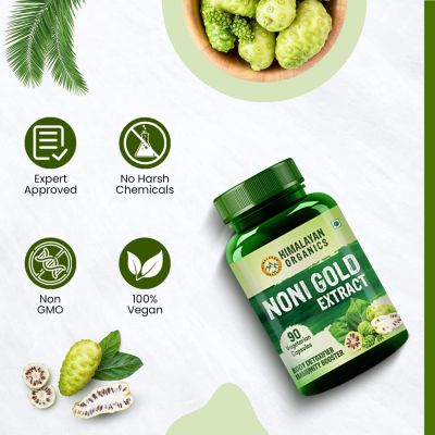 Vlado's Himalayan Organics: Noni Gold Extract Body Detoxifier Supplement - 90 Veg Capsules