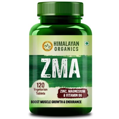 Vlado's Himalayan Organics: ZMA (Zinc, Magnesium Aspartate) Sports Recovery Supplement - 120 Veg Tablets