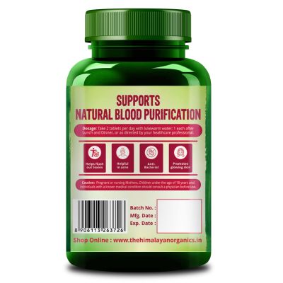 Vlado's Himalayan Organics: Blood Detox | Beetroot Curcumin Manjistha Extracts | Pimple & Acne Control | Natural Purifier & Cleanser 60 Tablets