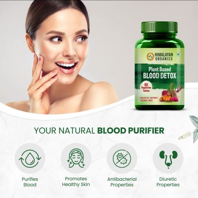 Vlado's Himalayan Organics: Blood Detox | Beetroot Curcumin Manjistha Extracts | Pimple & Acne Control | Natural Purifier & Cleanser 60 Tablets