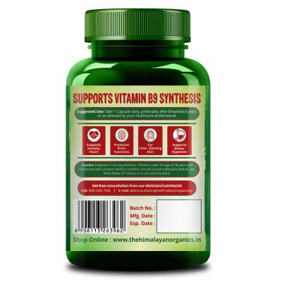 Vlado's Himalayan Organics: Plant-Based Vitamin B3 | Supports Healthy Skin and Heart 120 Capsules