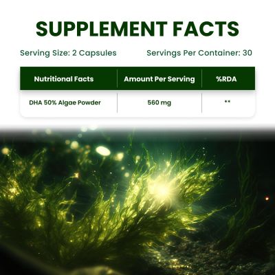 Vlado's Himalayan Organics: Vegan Omega 3 6 9 with DHA (560mg) for Healthy Heart, Joints & Eyes for Men & Women - 60 veg capsules