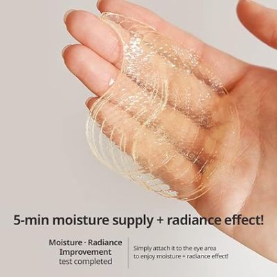 Mizon: Green Tangerine Vitamin C Moisturizing Eye Patch, 5-minute, Hydrating Gel Patch (60 sheets)