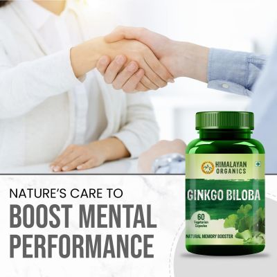 Vlado's Himalayan Organics: Ginkgo Biloba for Healthy Brain Functions | 500Mg | 60 Veg Capsules
