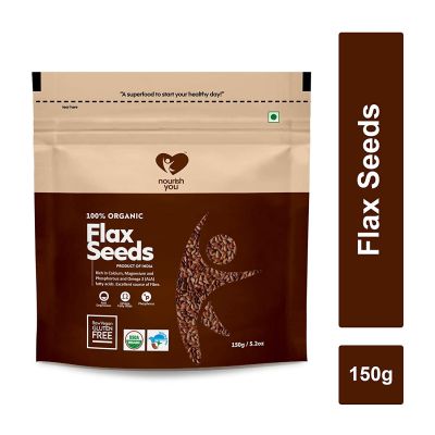 Nourish You: Organic Raw Flax Seeds 150G