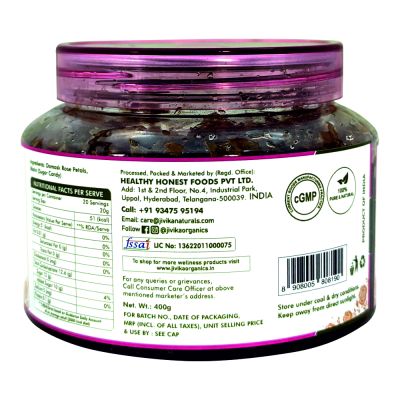 jivika naturals: Desi Rose Gulkand - Pack of 2 - 400 gm each