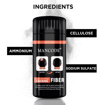 Mancode: Hair Building Fibers (BLACK) 20g