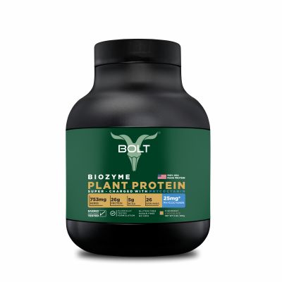 Bolt Nutrition: Biozyme Plant Protein |Complete Amino Acid Profile for muscle Support and Recovery | 2Lb/32oz, 26 Servings | Piedmont Chocolate