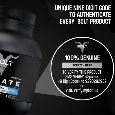 Bolt Nutrition: Nutrition 100% Whey Isolate Protein Powder | With Superfood PHYCOCYANIN |5LB/2.26kg (69 Servings) | Madagascar Vanilla