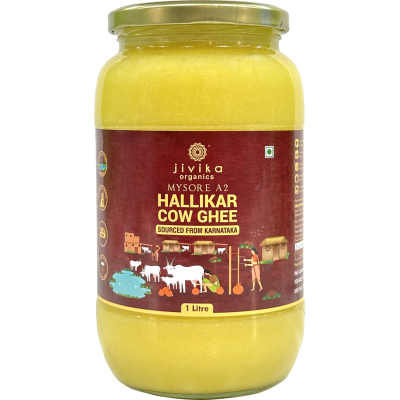 jivika naturals: Mysore A2 Halikar Cow Ghee 1000ml
