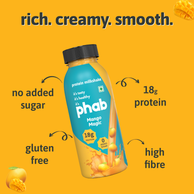 Phab: Protein Milkshake Mango Magic - Pack of 6 x 200ml