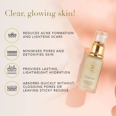 RAS Luxury Oils: Luminous Hydrating & Skin Clearing Face Gel Serum - 30ml