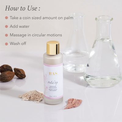 RAS Luxury Oils: Polish Up Brightening & Exfoliating Face Wash Cleanser - 30ml