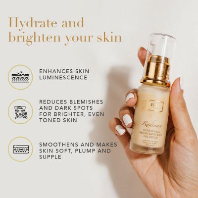 RAS Luxury Oils: Radiance 24K Gold Brightening & Hydrating Face Gel Serum - 30ml
