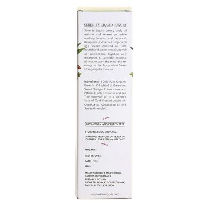 RAS Luxury Oils: Serenity Liquid Luxury Body Oil - 100ml