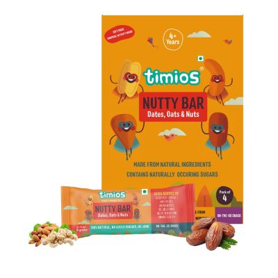 Timios: Nutty Bar - 30 gm (Pack of 4)