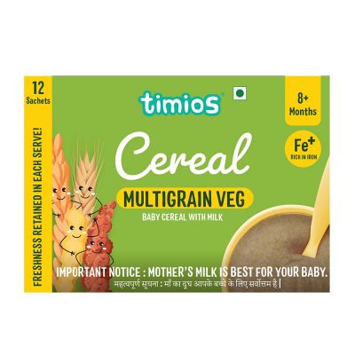 Timios: Milk Based Baby Cereal - Multigrain Veg - 300 gm