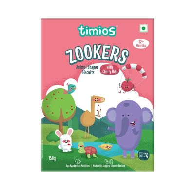 Timios: Zookers - Cherry Bits - 150 gm