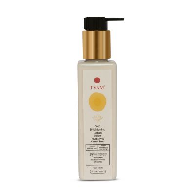 TVAM: Skin Brightening Lotion with SPF - Mulberry & Carrot Seed - 200ml
