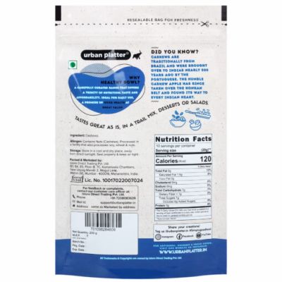 Urban Platter: Healthy Bowl Goan Cashews - 200gm