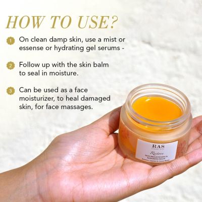 RAS Luxury Oils: Restore Repairing & Brightening Skin Moisturiser Balm - 40ml