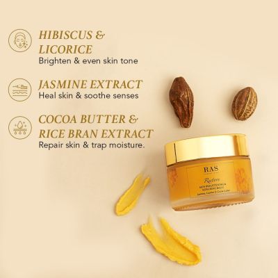 RAS Luxury Oils: Restore Repairing & Brightening Skin Moisturiser Balm - 40ml