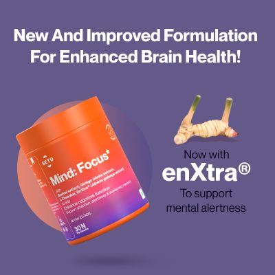 SETU: Mind Focus Capsules - 30 Caps (Pack of 3) L-Theanine, Brahmi & Ginkgo Biloba, Brain Booster - Helps Improve Focus, Alertness