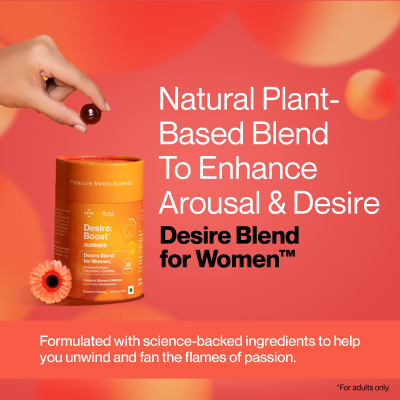 SETU: Desire: Boost Gummies | Increases Drive & Energy in Women | Desire Blend for Women with KSM-66, Ashwagandha, Shatavari, Gokshura, Korean Ginseng, L-Arginine & L-Citrulline | (30 Gummies)