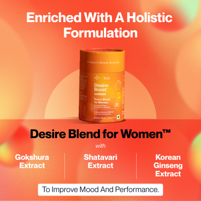 SETU: Desire: Boost Gummies | Increases Drive & Energy in Women | Desire Blend for Women with KSM-66, Ashwagandha, Shatavari, Gokshura, Korean Ginseng, L-Arginine & L-Citrulline | (30 Gummies)