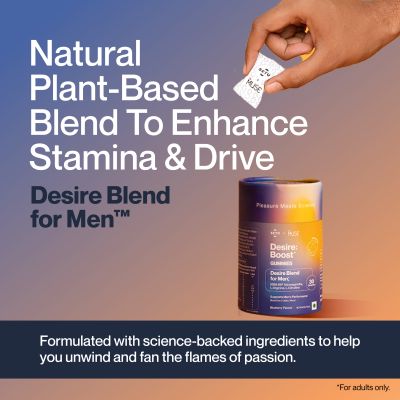 SETU: Desire: Boost Gummies | Desire Blend for Men with KSM-66, Ashwagandha, L-Arginine, and L-Citrulline | Performance Booster For Men (30 Gummies)