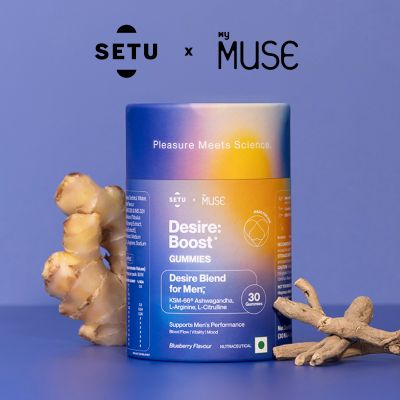 SETU: Desire: Boost Gummies | Desire Blend for Men with KSM-66, Ashwagandha, L-Arginine, and L-Citrulline | Performance Booster For Men (30 Gummies)