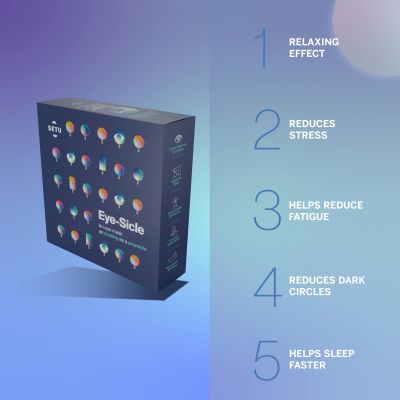 SETU: Melatonin 5mg (30 Strips) & Cooling Eye Mask | Combo Pack | Relaxation & Deep Sleep, Eases Jet Lag Strain and Non-Habit Forming (Pack of 2)