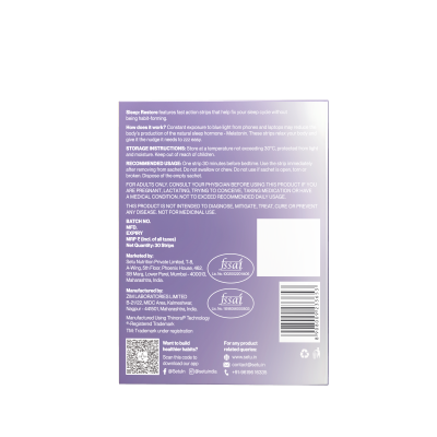 SETU: Melatonin 5mg (30 Strips) & Cooling Eye Mask | Combo Pack | Relaxation & Deep Sleep, Eases Jet Lag Strain and Non-Habit Forming (Pack of 2)