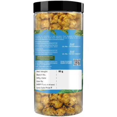 Farmley: Roasted & Flavored Makhana - Mint Farmley Jar 83 g