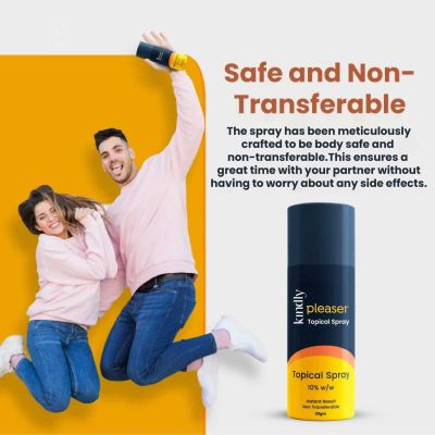 Kindly Health: Pleaser Topical Spray | Non-Transferrable Spray For Men | 60 gm | Pack of 3