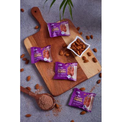 Beyond Food: Millet Cookies - Cocoa Crunch Almond (Pack of 12)