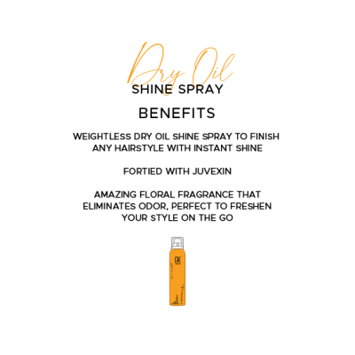 GK Hair: Dry Oil Shine Spray 115ml