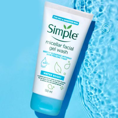 Simple: Water Boost Micellar Facial Wash - 150ml