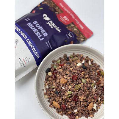 Nourish You: Organic Super Muesli - Belgian Dark Chocolate | 400g