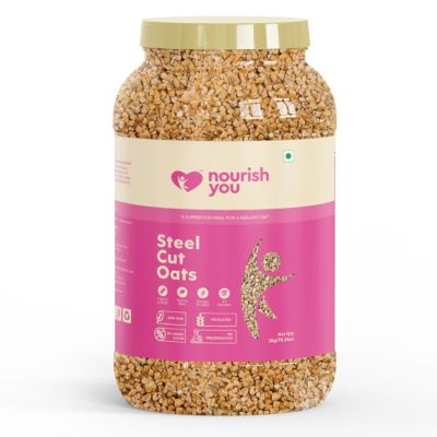 Nourish You: Organic Steel Cut Oats | 2kg Jar