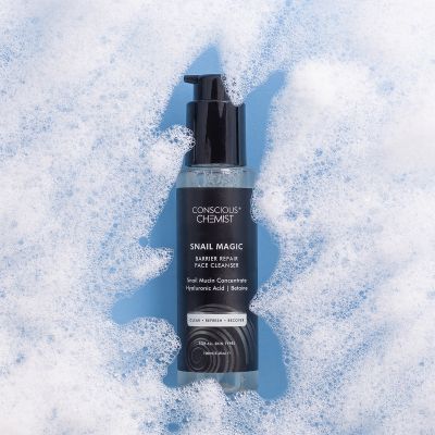 Conscious Chemist: Snail Magic Barrier Repair Gel Face Cleanser with Korean Snail Mucin Concentrate (100ml)