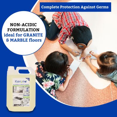 Klenzmo: Marble, Granite, Tile and Floor Cleaner | Stains and Dirt Remover Citrus | 5 litre