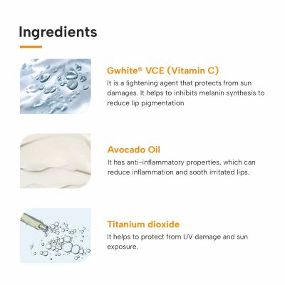 Dermatouch: Vitamin C 1% Lip Balm | Brightening Lip Balm | SPF 30+ | 12g