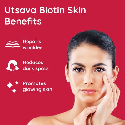 Nector: Biotin Cranberry Sugar Free Chewable Tablets for Hair Skin & Nails | 30 Tablets