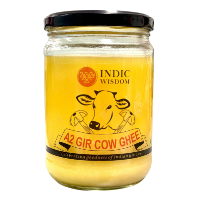 Indic Wisdom: Hand Churned Desi Gir Cow Ghee - 450 ml