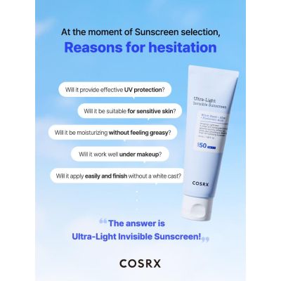 COSRX: Ultra-Light Invisible Sunscreen SPF50 PA++++