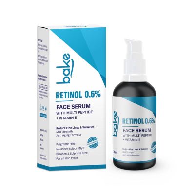 Bake Cosmetics: 0.6% Retinol Serum with 2% Multi Peptides